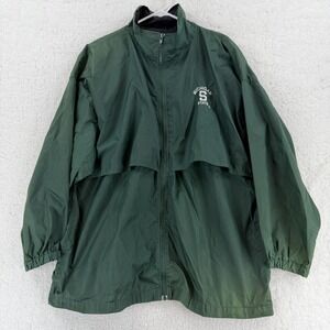Michigan State Spartans Jacket Mens XL Green NCAA Football Charles River Apparel
